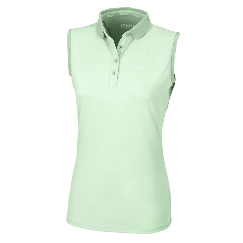 Pikeur Jarla Ladies Sleeveless Polo Shirt - Soft Lind
